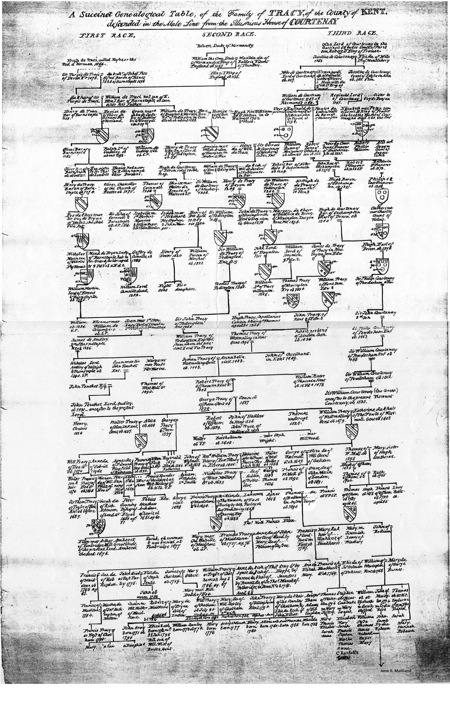 Charts 2 – Tress of Upchurch and Lower Halstow Kent England